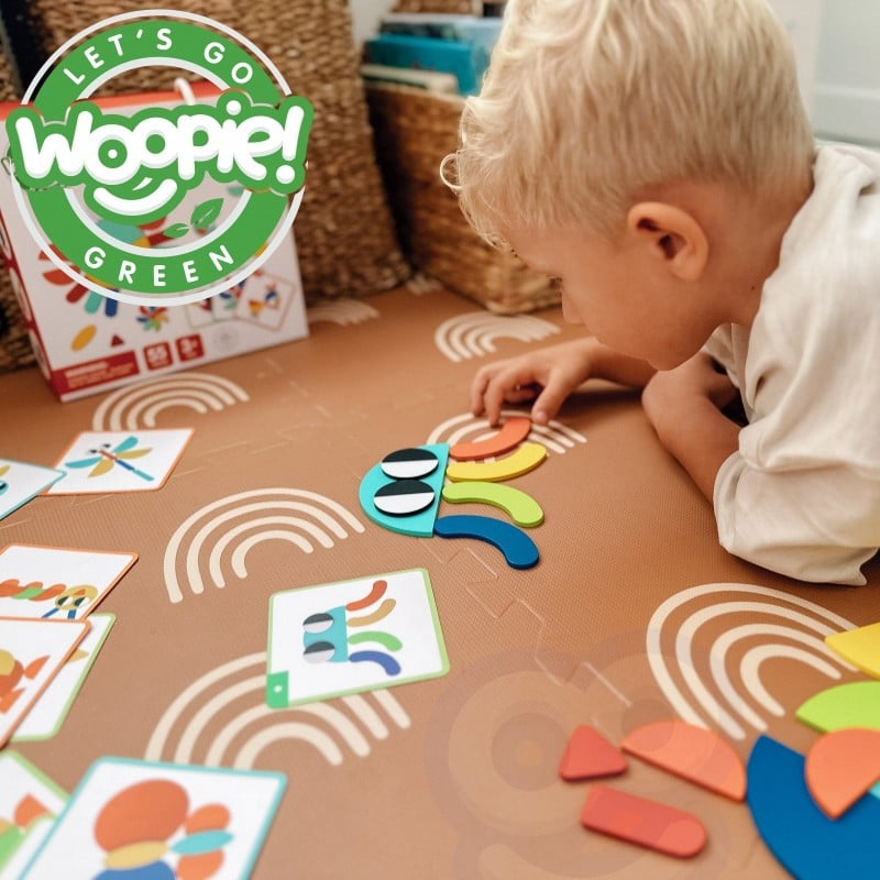 Houten Montessori-vormenpuzzel