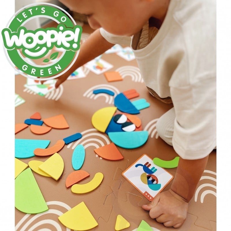 Houten Montessori-vormenpuzzel
