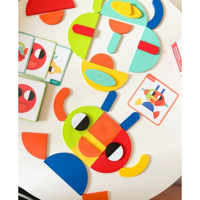 Houten Montessori-vormenpuzzel